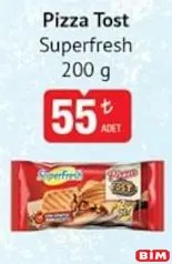 SUPERFRESH PİZZA TOST 200 G fiyat ve kampanya bilgisi